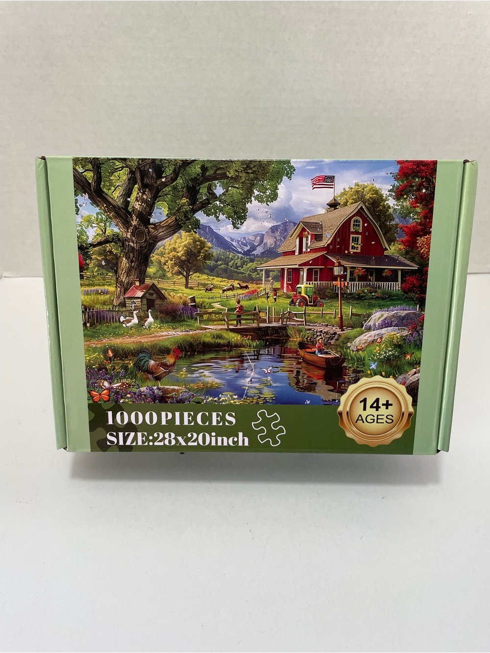 1000-Piece Farm Puzzle - Classic Countryside Scene